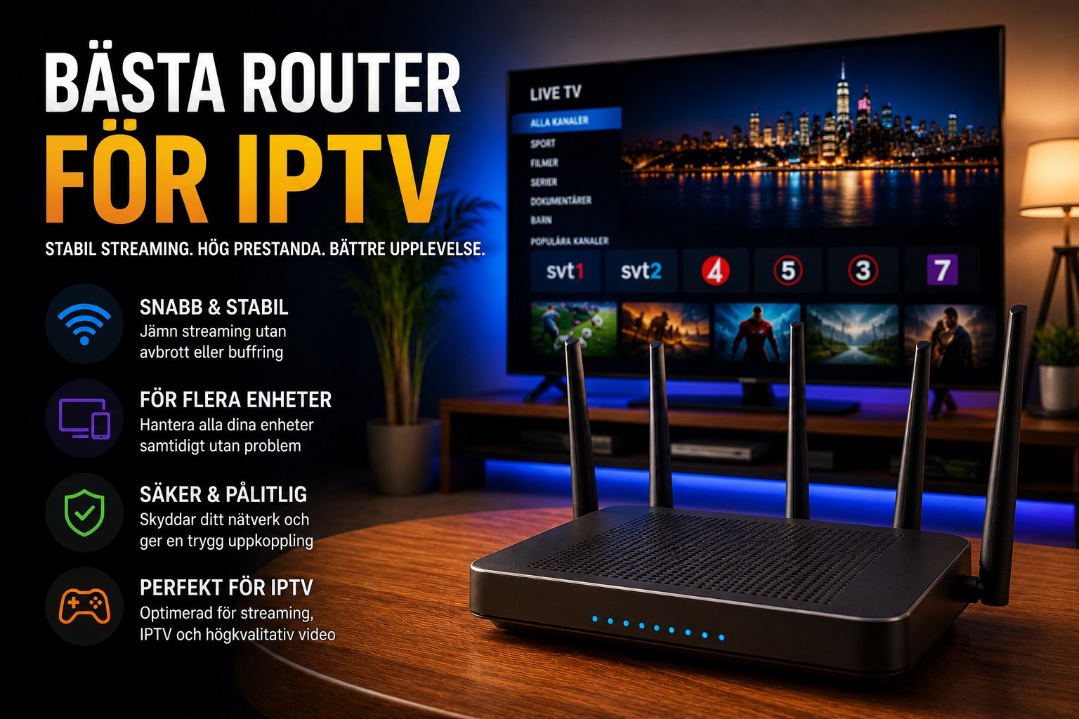 bästa router för iptv