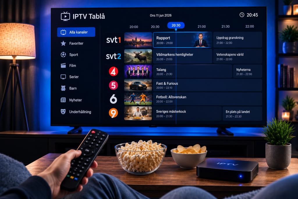 iptv tablå